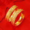 2025 Spring Sweet Baby's Breath Brass Pisces Bangle Korean Wedding Jewelry