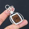 Friendship Day Deal 925 Sterling Silver Natural Mahogany Obsidian Mother Pendant
