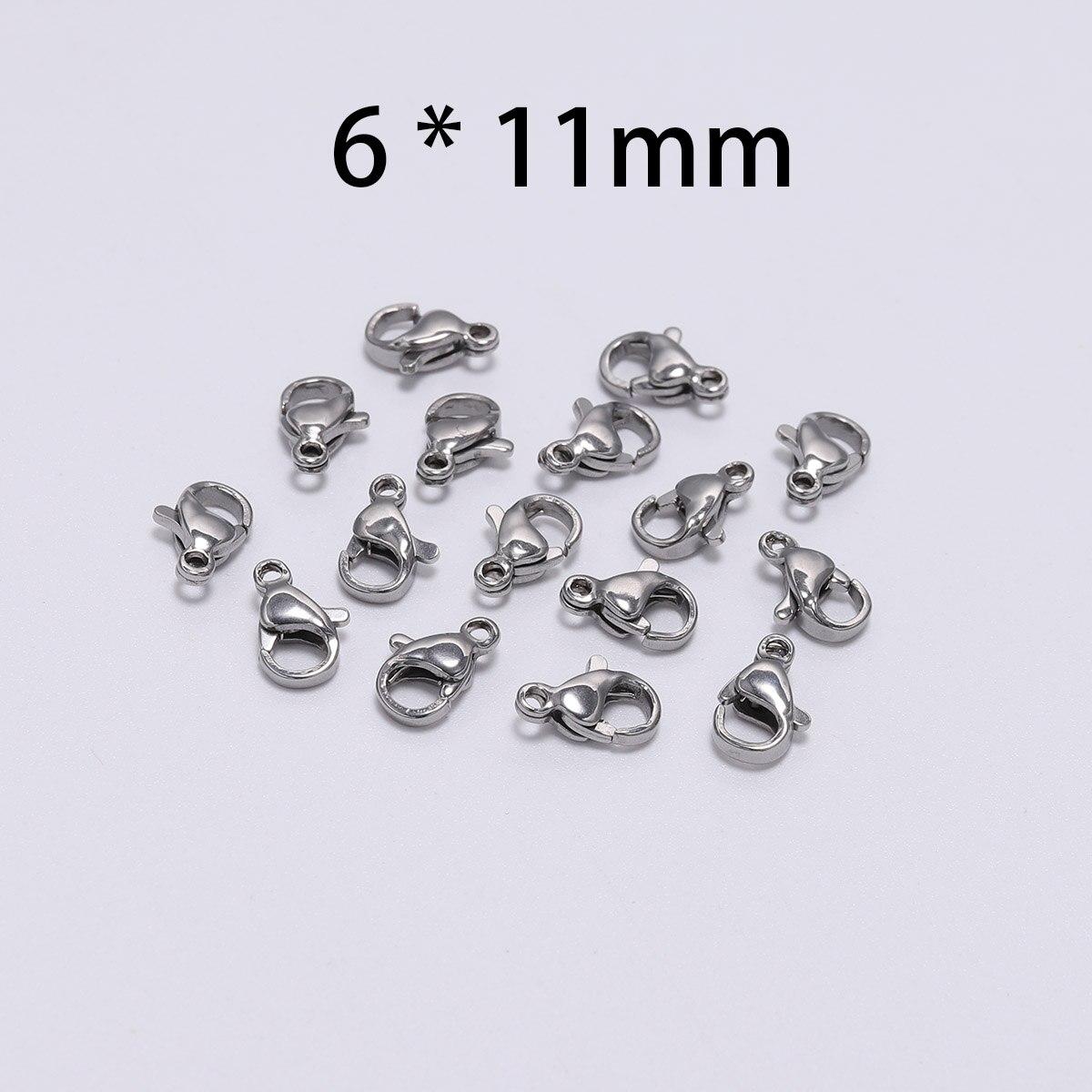 

30 шт./лот, застежки-омары из нержавеющей стали, крючки, разъем для DIY ожерелья, браслета, ювелирных изделий, аксессуары, аксессуары зелёный