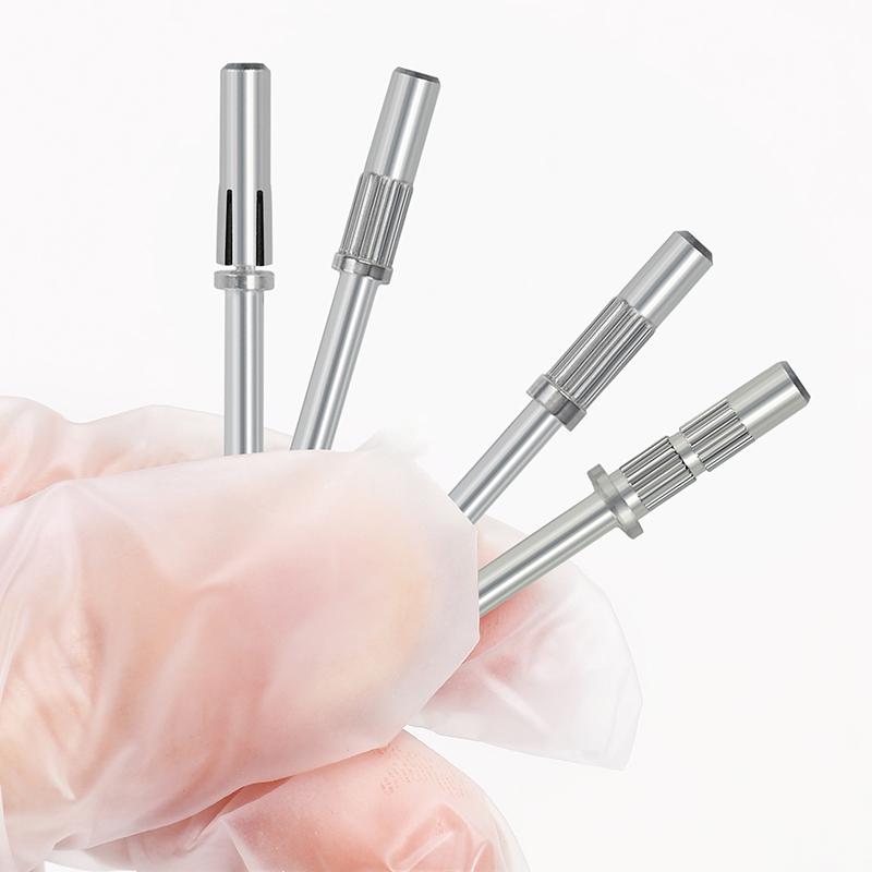 1Pcs 3.1Mm Mandrel Bit For Nails Stainless Steel Sanding Bands For Manicure Sandpaper Ring Holder 3/32 Nail Drill Accessories