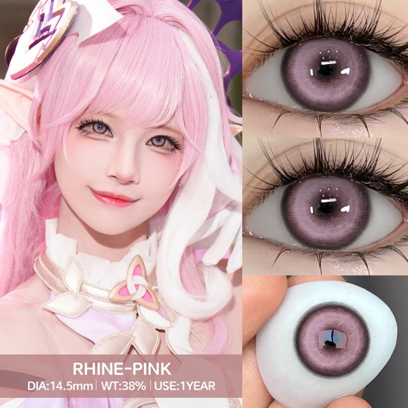 Eyeshare 2pcs Cosplay Gray Contact Lenses Cos Ex Machina Accessories Anime Role Playing Makeup Lens Red Crazy Softlens