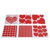 6Pcs Valentine\\\'s Day Love Heat Stickers Self Adhesive  Valentine\\\'s Day Wall Stickers for An