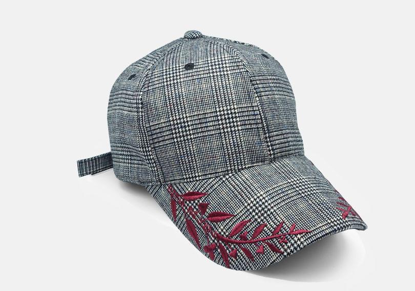 Mimisiu Laurel Check Ball Cap_Gray