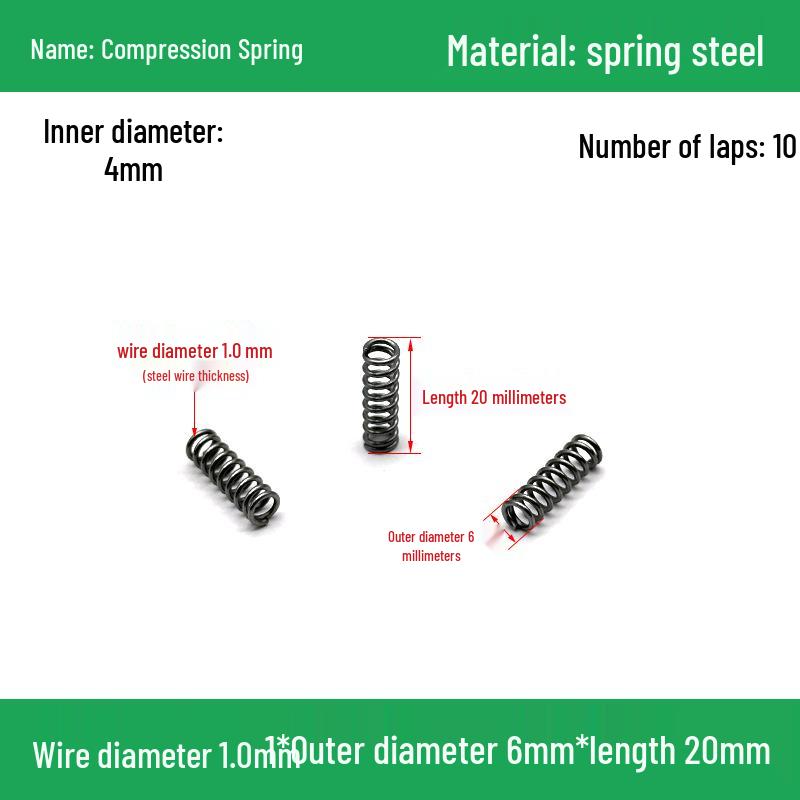 Heavy Duty Y-Type Compression Spring Shock Absorber, 1.0mm Wire Diameter, Outer Diameter 5-20mm.