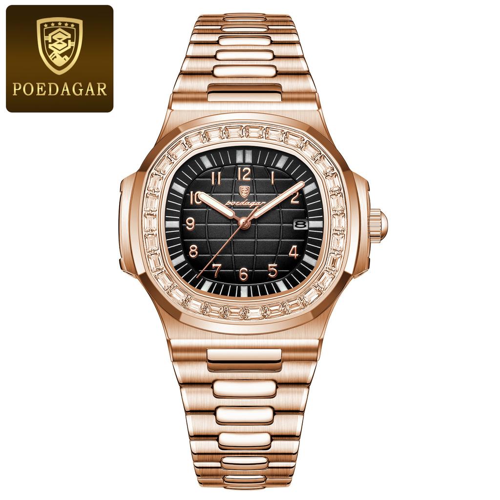 925 Hot New Trendy Classic Men Watch Stainless Steel Quartz Watches Waterproof Luminous Watch for Men