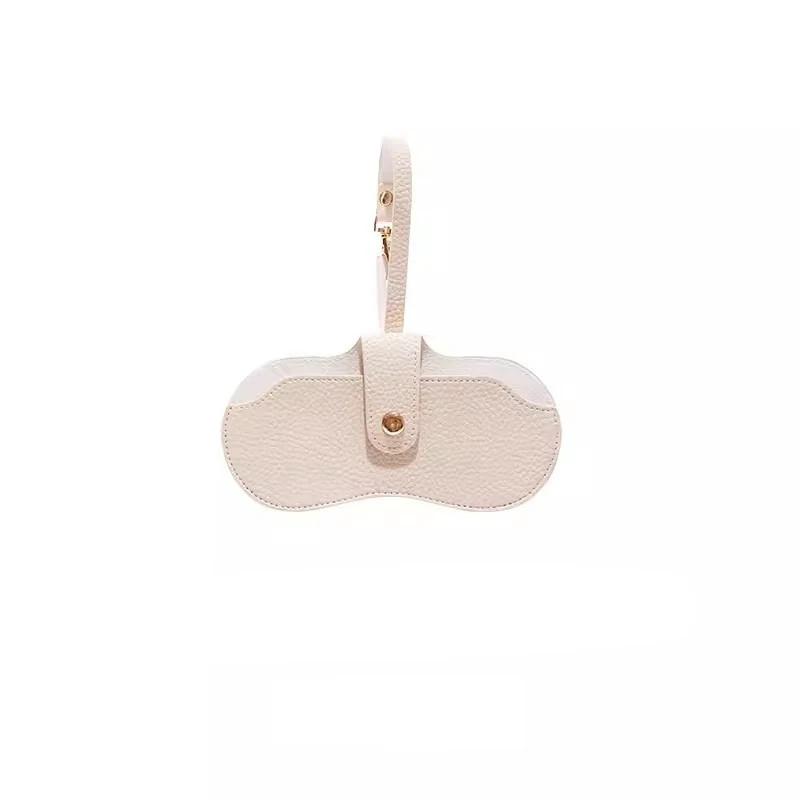 Bærbar brillepose Mykt skinn Solbrillepose Slank Mote Brilleetui Holder Brilleorganisator Reise Solbrillepose