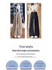 Women's Summer Loose Drawstring Wide-Leg Pants: Lazy Style, Slimming, Floor-Length, Versatile, Casual Drape