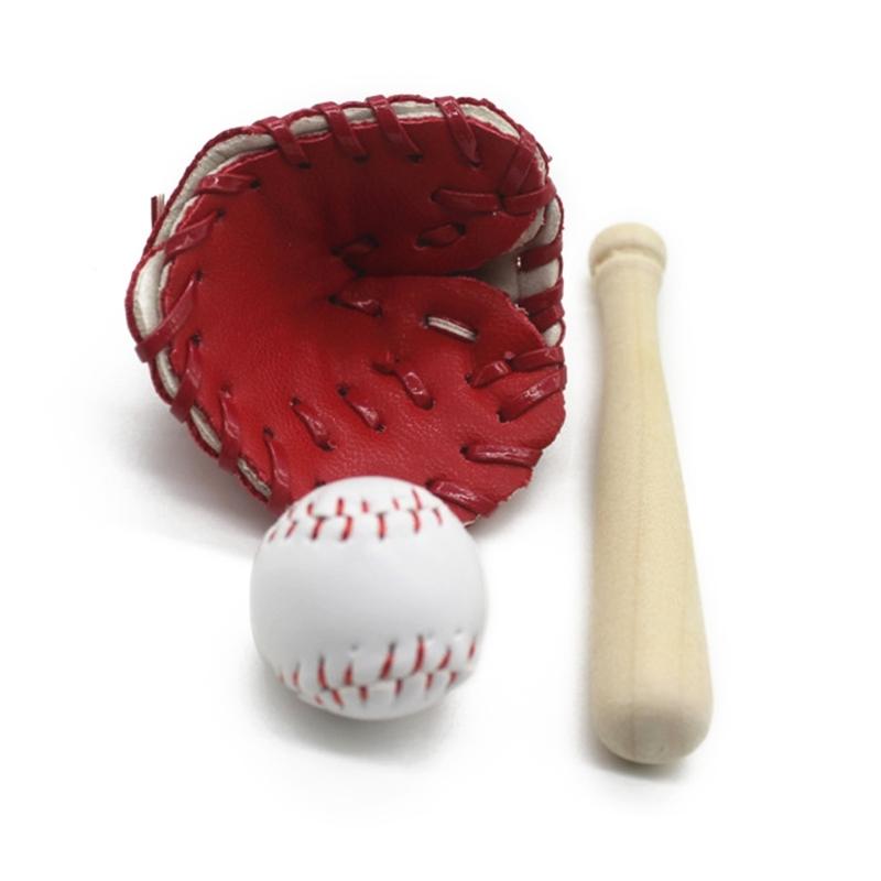 

Lovely Sports Baseball Bat And Ball Set Newborn Baby Photoshoots Props Children Posing Studio Accessories for Newborn червоний
