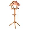 Wooden Bird Table Freestanding Feeding Station for Garden Outside ,139H Cm, Natural