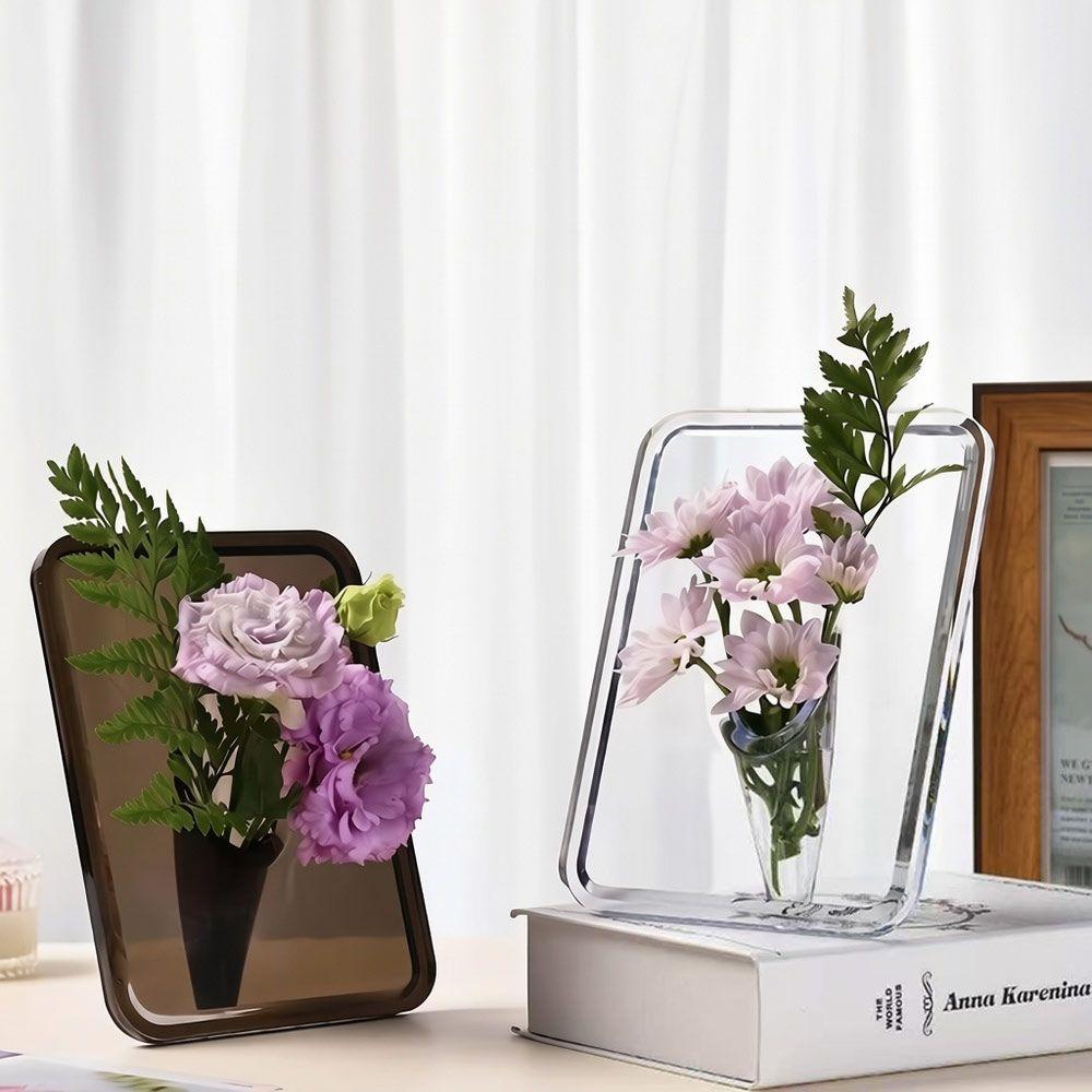 Creative Frame Vase Photo Frame Shape Vase Art Desktop Ornament Table Decoration