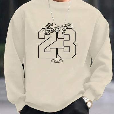 Men's Crew Neck Sweatshirt, Versatile & Comfortable, Ideal for Multi-Scene Use & Travel