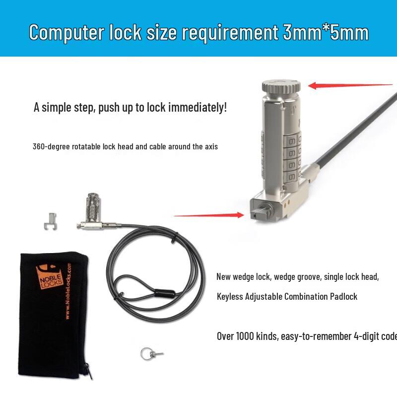 Dell Noble Wedge Laptop Lock