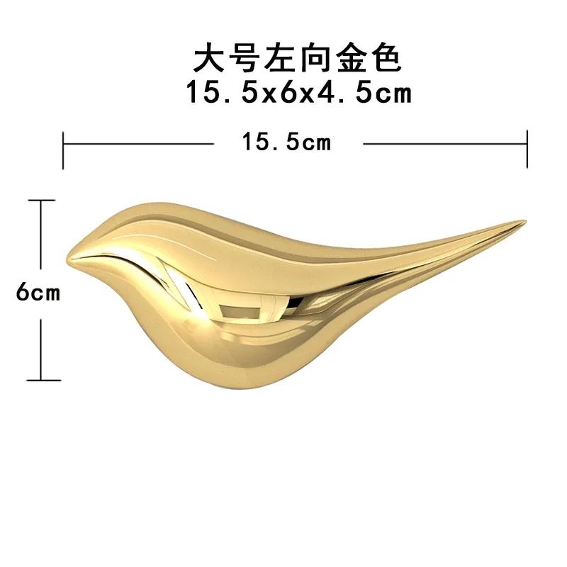 Stereoscopic Wall Hanging Ornaments Bird Living Room Wall Background Display Plating Decor Golden Bird Sofa TV Decor Accessories