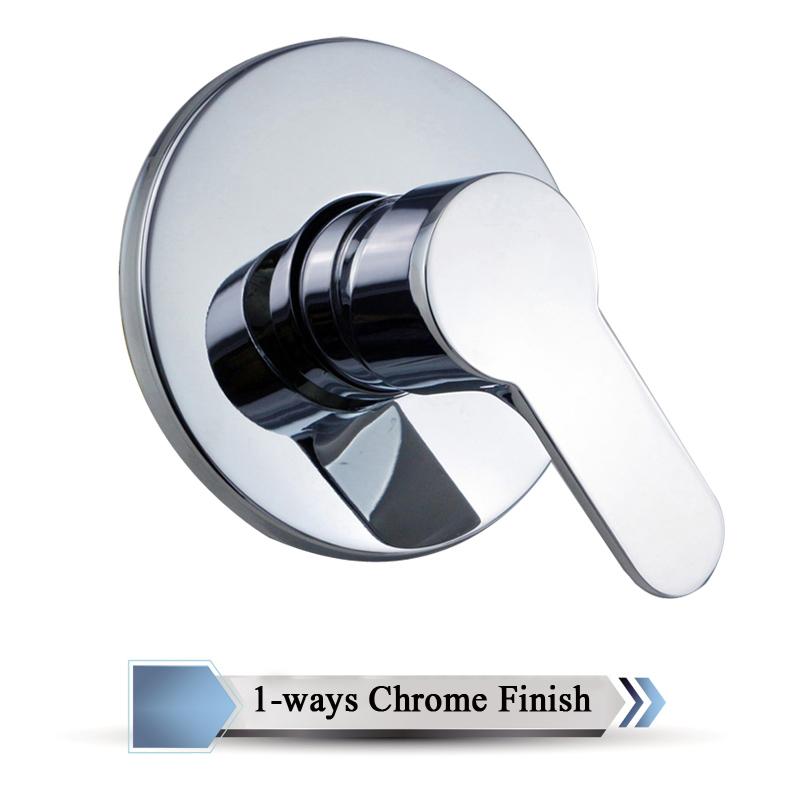 

Латунный смеситель для ванной комнаты с горячей и холодной водой, настенный клапан управления водой, однорычажный рычаг для душа, 5 цветов