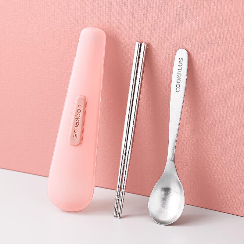 LOCK&LOCK Set portable de baguettes et cuillère en acier inoxydable 304