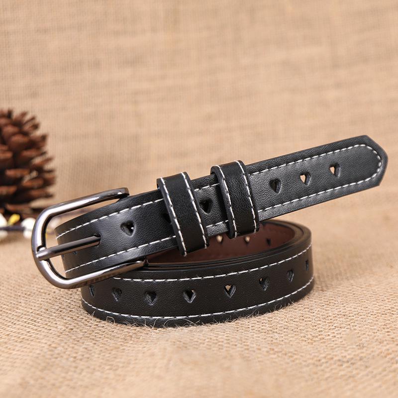 Belt Women Do Not Need To Punch Holes, The Whole Body Is Hollowed Out, Multi-Colored Simple Jeans Belt