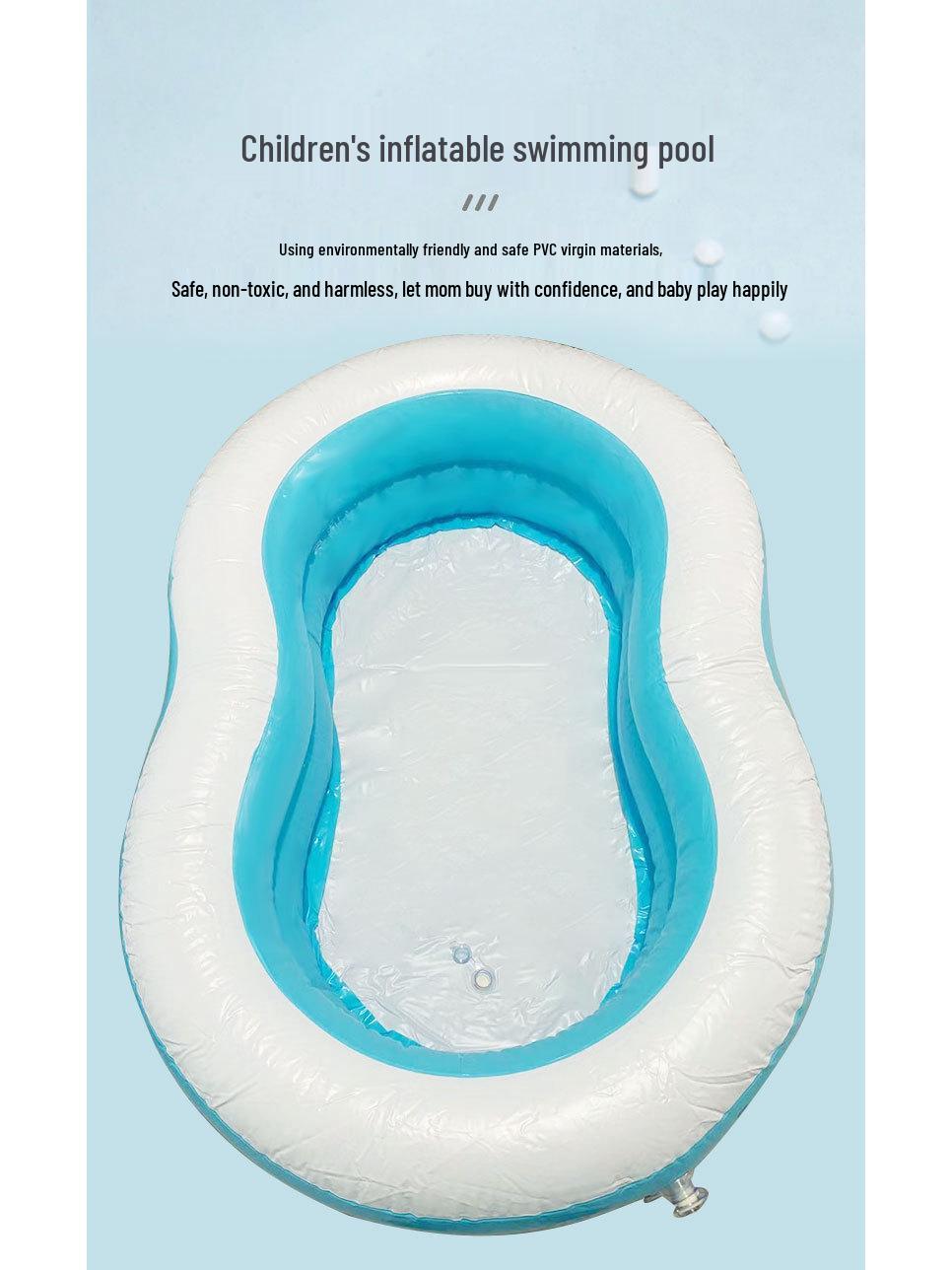 

ПВХ Надувной Детский Бассейн в Форме Восьмерки - Утолщенный Открытый Бассейн для Младенцев и Малышей