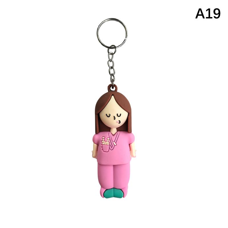 Paw Print Girl Shaped Ampoule Bottle Opener Keychain Rubber Cutter Aid Medication Vial Breaker Tool For Home Nurses And Doctors