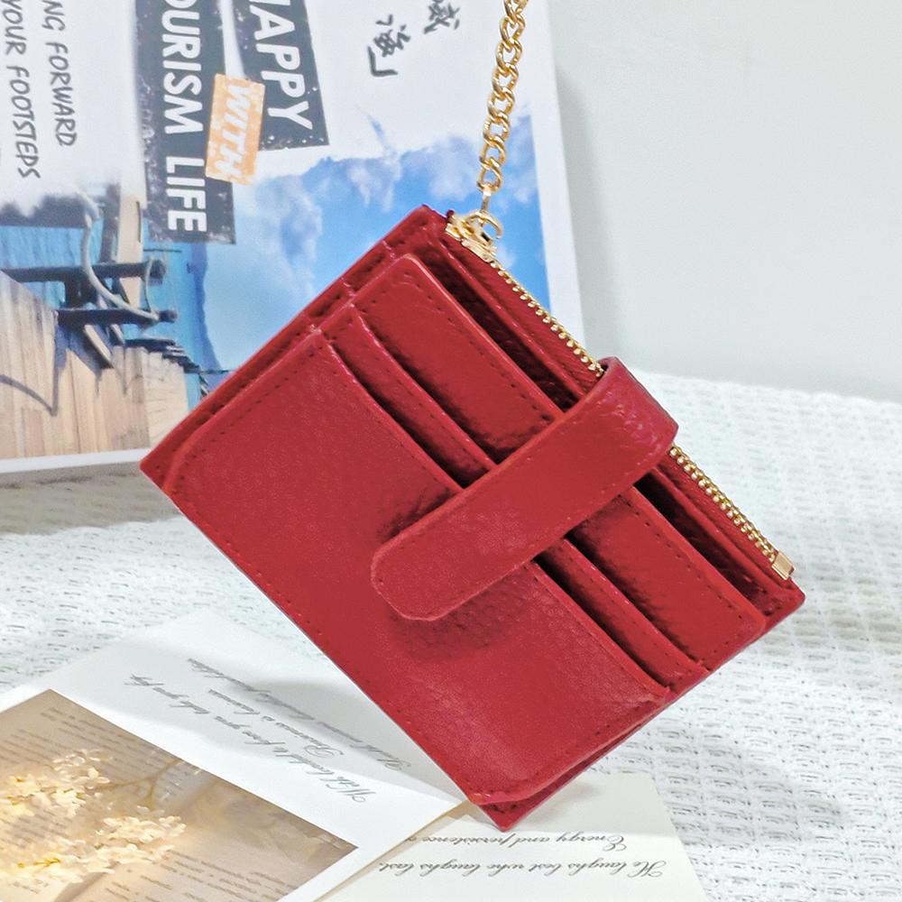 Kartenhalter Damen Geldbörse Studentin Ausweishalter Diebstahlschutz PU Kartenetui Niedliches Münzfach Mini Integriertes High-End Gefühl