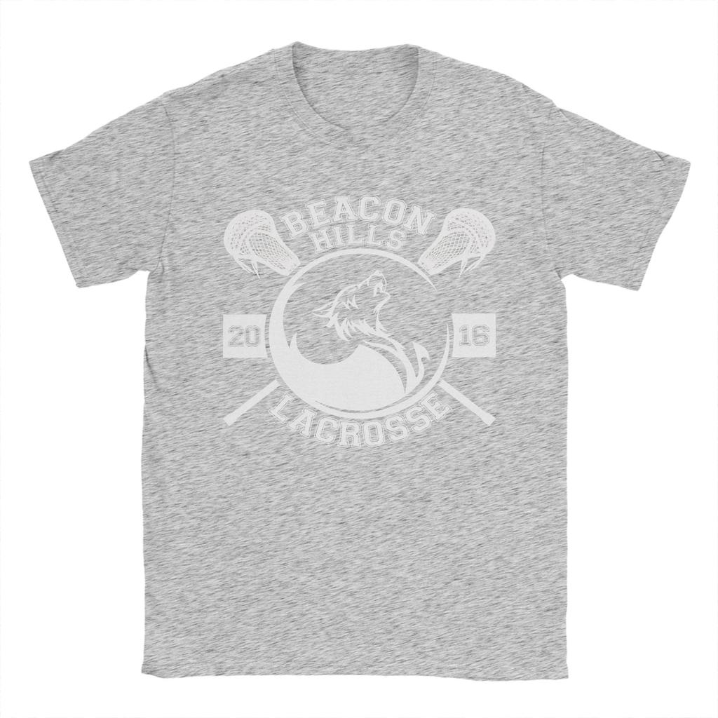 Beacon Hills lacrosse Teen Wolf  T-Shirt Men Women  Vintage Cotton Tees Crewneck Short Sleeve T Shirt Plus Size Clothes
