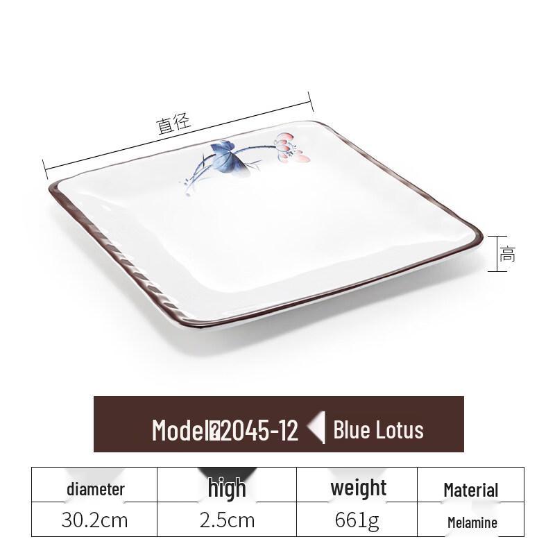 

Chinese Style Stainless Steel Divided Serving Plates, 10-Pack
