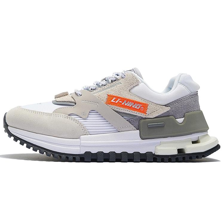 New LiNing 001 Casual Shoes Women's Low Top Pearl White/Standard White AZGS078-4