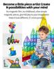 2024 Large 7.5" Magnetic Tiles Building Blocks: Educational Stained Glass Puzzle Set