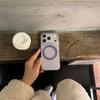 360° Magnetic Pivot Stand for iPhone 17/16 Pro Max/15/14 Case, Purple