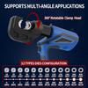 EZ-300 EZ-400 Electric Hydraulic Plier Rechargeable Hydraulic Crimping Plier w Battery Cable Copper Aluminum Terminal Crimp Tool