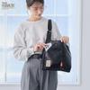Rootote Snoopy Embroidered Shoulder Bag, 2-Way IP Roo Shopper, Metallic, Peanuts-0Q 8447 (02 Silver)