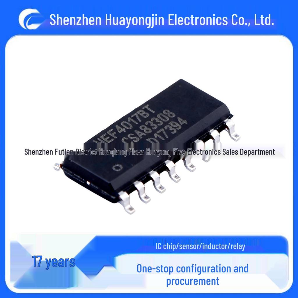 HEF4017BT SOIC-16 Original 5-Stage Johnson/Decade Counter