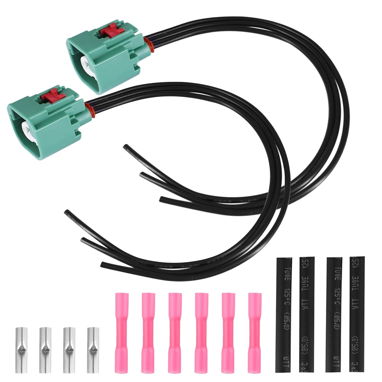 68064997AA Headlight Connector Wiring Harness Wire Fits for Chrysler Je-ep Liberty 2008-2012 Dodge H13 Headlight DRL Parking Light Connector Wire