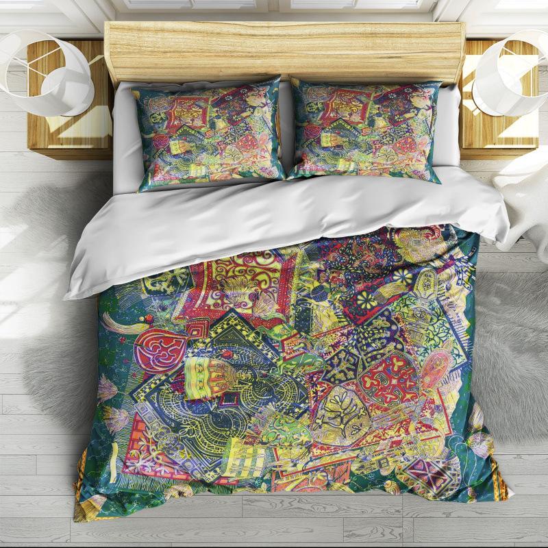 

3D-печать Трехкомпонентный комплект для цифровой печати quilt cover 135 * 200 * 1 pillowcase 50 * 75 * 1