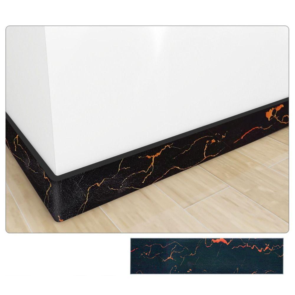 

2M/Roll Anti-collision Wall Sticker Thickened Corner Line DIY Skirting Line Living Room Black Marble