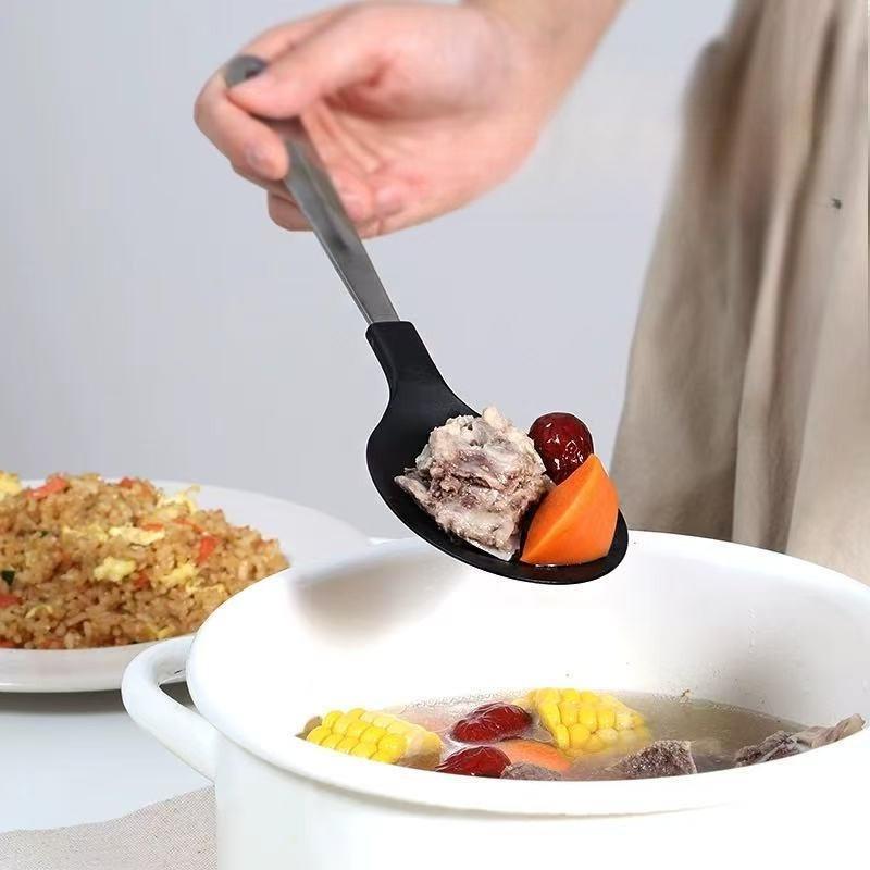 Japanese Import Long Handle Serving Spoon Large Soup Ladle for Restaurant Buffet Hotel Dining Tableware