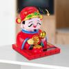 Handcrafts Desktop Wealth Coming Statue Decorative Solar Shaking Head Toys  Desktop Mascot