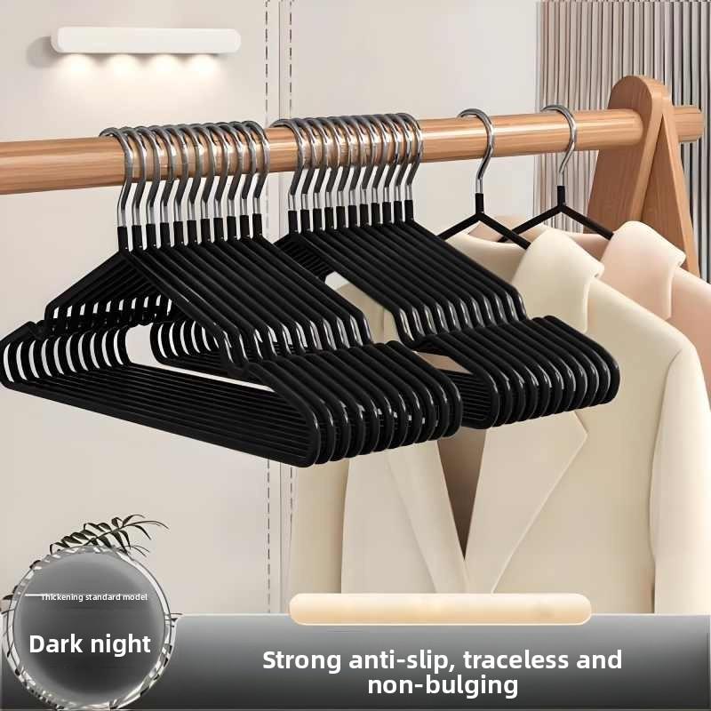 Durable Plastic Hangers For Clothing With Non Slip Design And No Trace Features For Home Use
