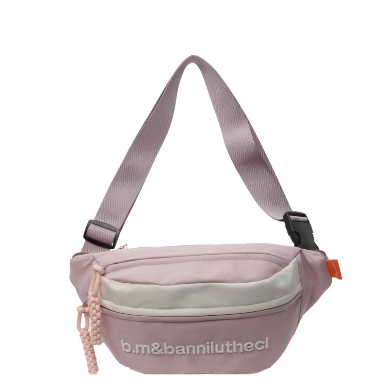 Chest Bag Men Women's Crossbody Bag Waist Bag Student Embroidered Satchel