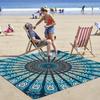 Printed Pattern Mandala Quick-Drying Water-Resistant And Moisture-Proof Beach Mat For Outdoor Picnics And Camping Blanket Carpet