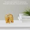 Gold Elephant Statue Resin Elephant Figurine Brings Good Luck Health Strength Wealth Lucky Elephant Figurine Gifts for Women Mom