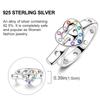 Rings Original 925 Silver Rings Simple Zircon Heart Ring for Wedding Valentine's Day Women Ring Jewelry Gift