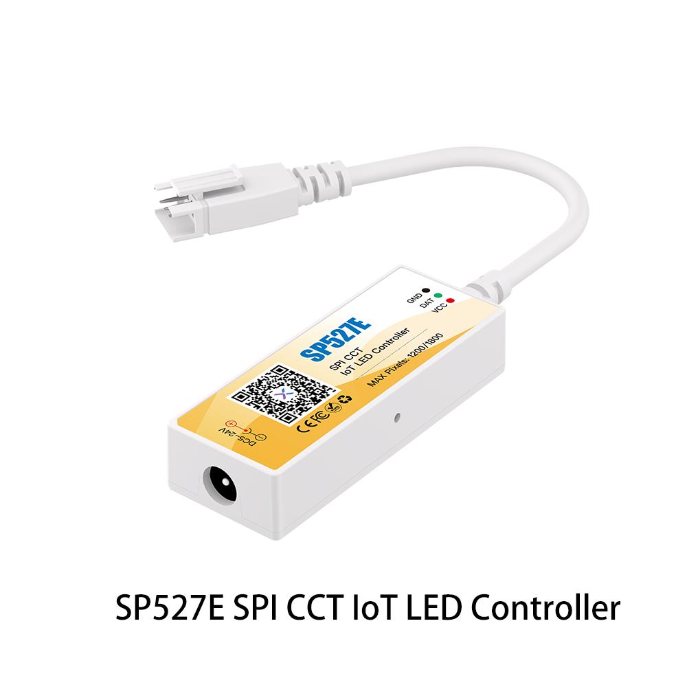 SP521E SP52CE SP528E Bluetooth WiFi Dual-Mode LED Controller DC5–24V Music Smart Voice Control Dimmer App-Controlled Timer 3