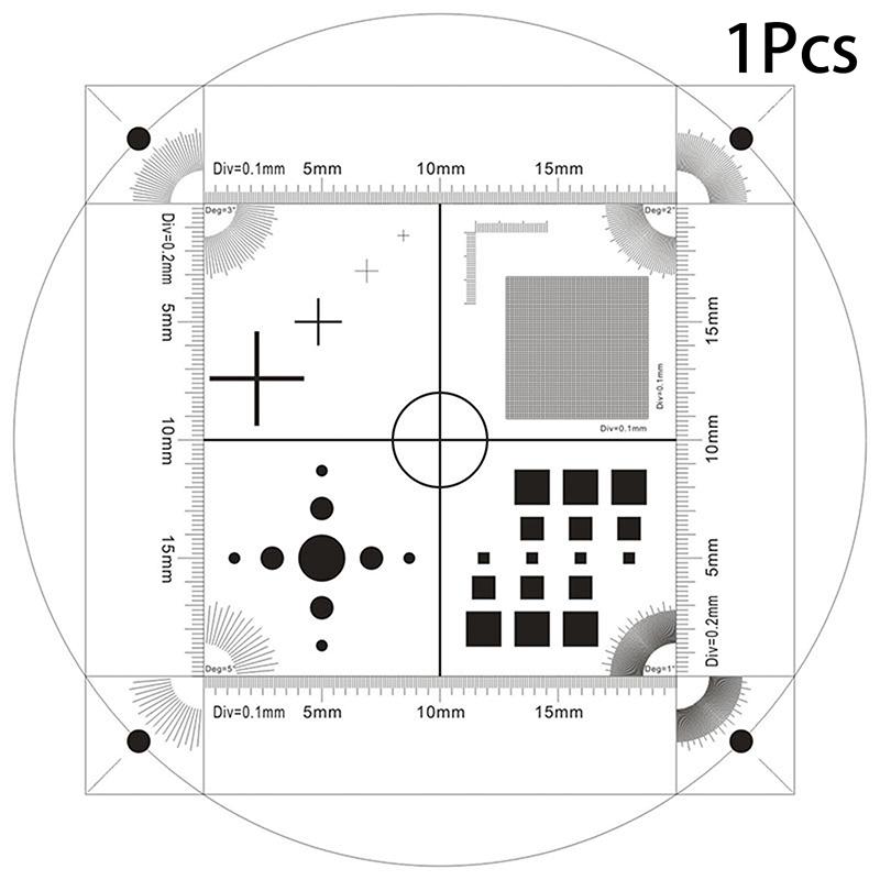 

1/2 шт. Калібрувальна прозора гнучка плівка для мікроскопа ПЕТ Мікрометрична лінійка для мікроскопа Багатофункціональний об єктивний мікрометр 1pc