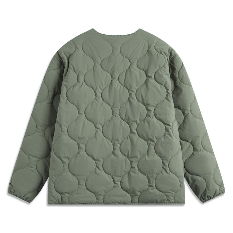 Li Ning CF Moisture Lock Warm Waterproof Cotton Jacket Unisex Jacket Lichen-Green AJMU133-2