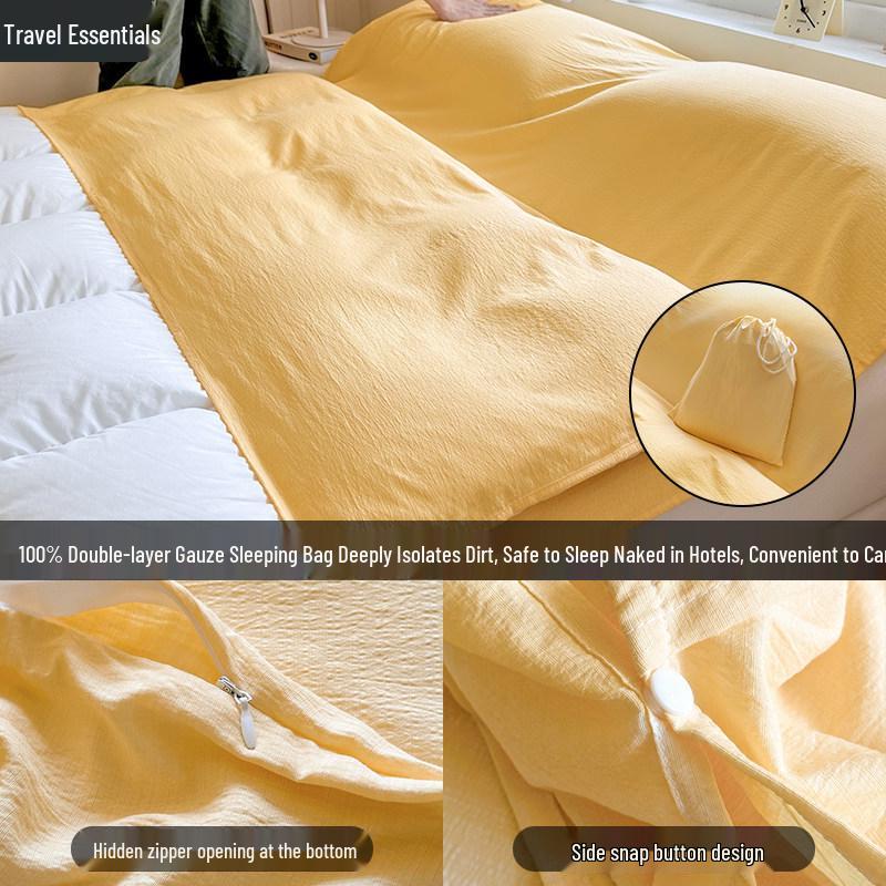 Portable Anti-Dirt Travel Sleeping Bag & Bed Sheet Set - Non-Cotton