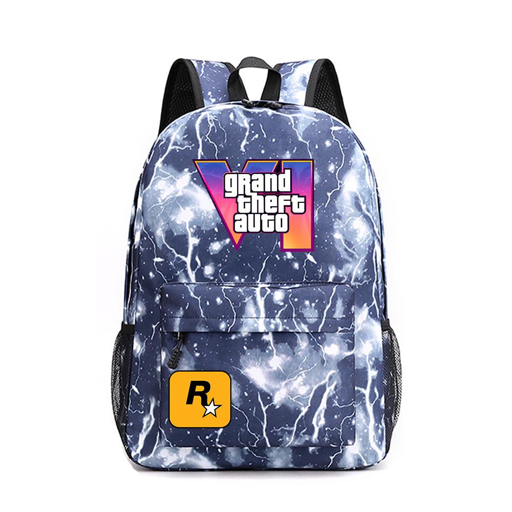 Anime Game Merchandise Grand Theft Auto Schooltas Oxford Stof Rugzak Student Rugzak