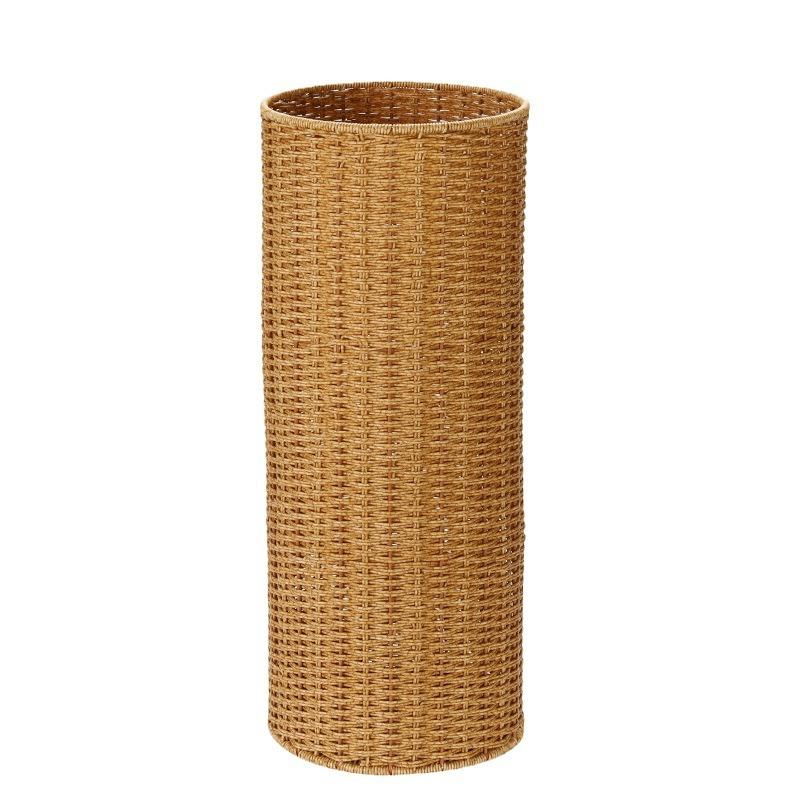 Aufbewahrungskorb im Rattan-Look, Mehrzweck, 3-in-1 für Regenschirmständer, Pflanzenübertopf & Yogamattenhalter, Nordische Heimdekoration