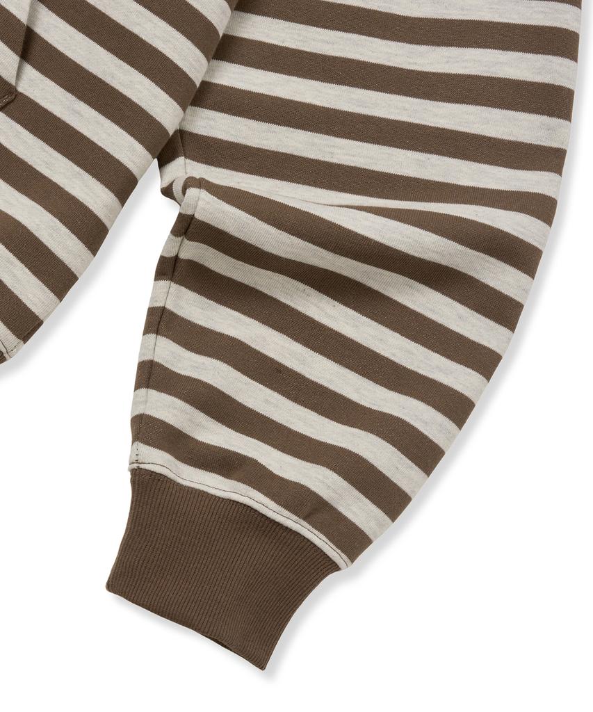 Stripe Tag Hoodie - Oatmeal