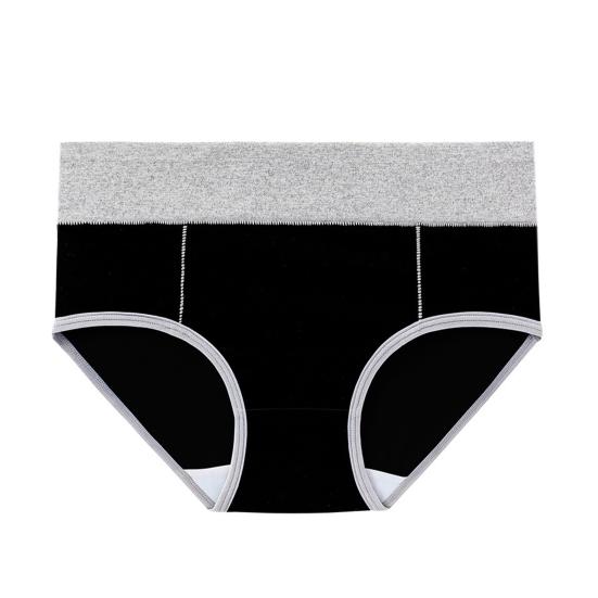 

Непромокаемое нижнее белье для женщин с высокой впитываемостью, трусики для менструации, моющиеся, многоразовые, послеродовые трусы L чёрный