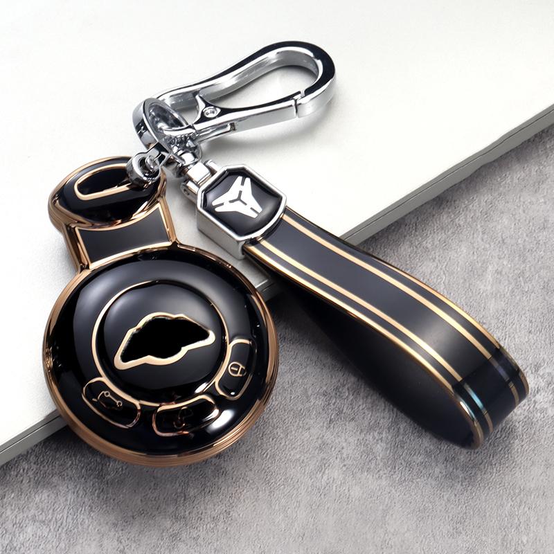 Accessoires de télécommande d'entrée sans clé, Housse de clé en TPU à 3 boutons et Coque de remplacement pour Mini Cooper R56